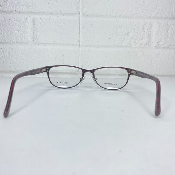 Cole Haan CH 1010 Wine‎ Red Burgundy Rectangular Glasses Frames 51-17-130 H1423 main image 6